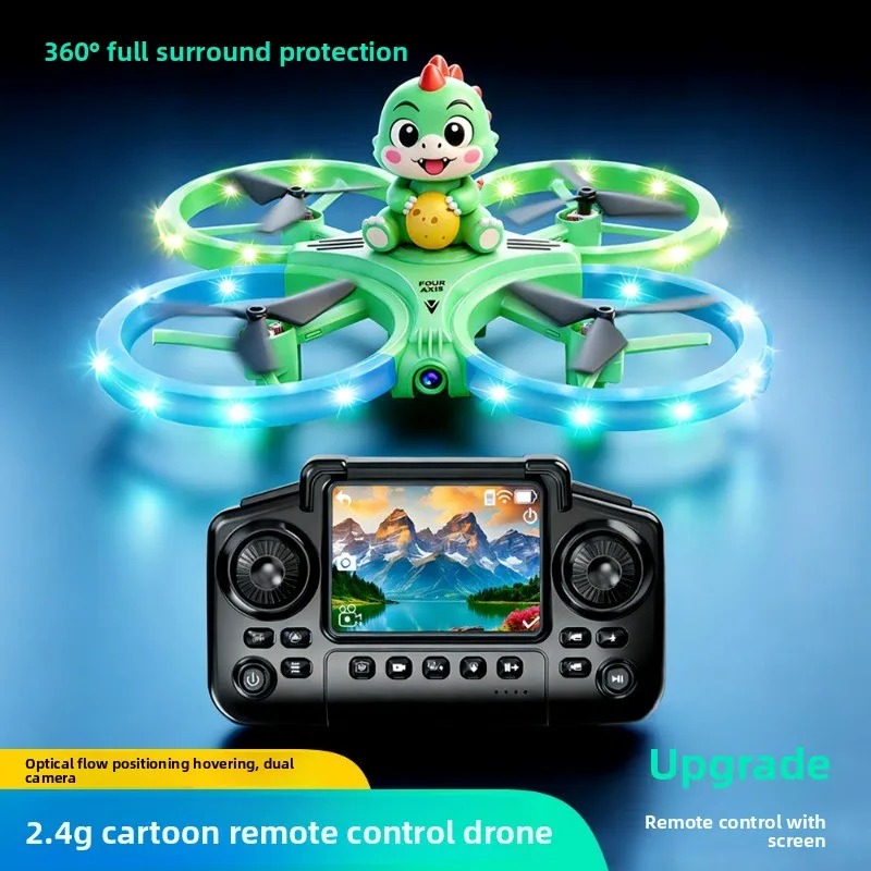 Education Kids Definition - Cartoon Design Remote Control Drone for