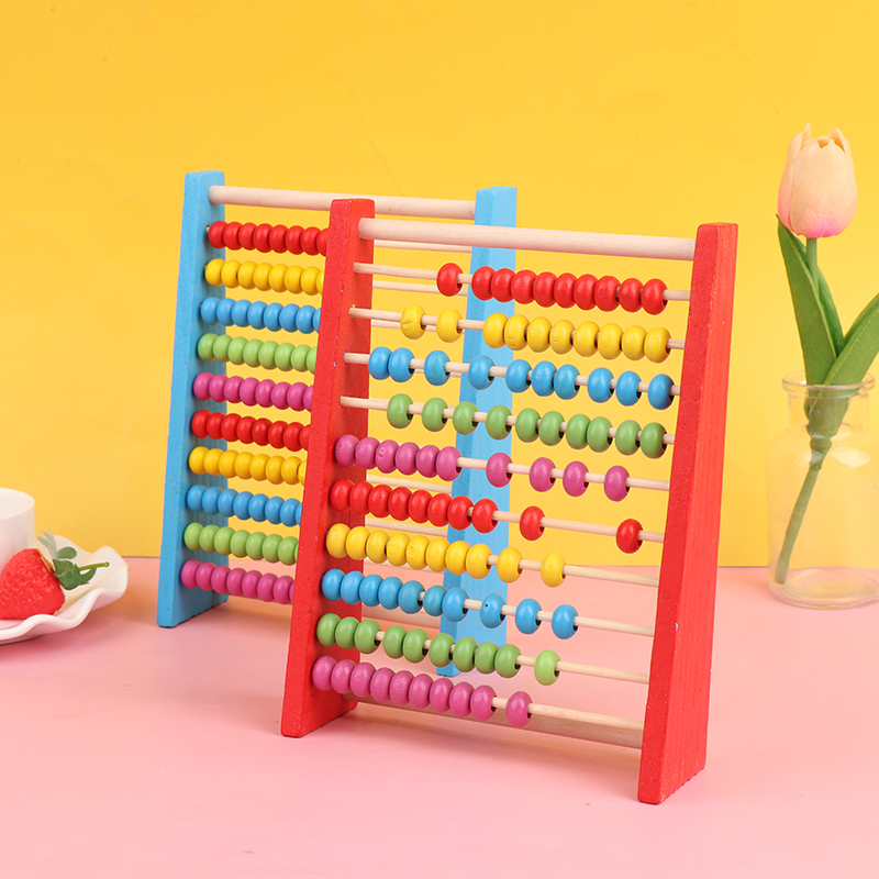 Kids Education Calculator - Wooden Abacus Child Math Educational Learning