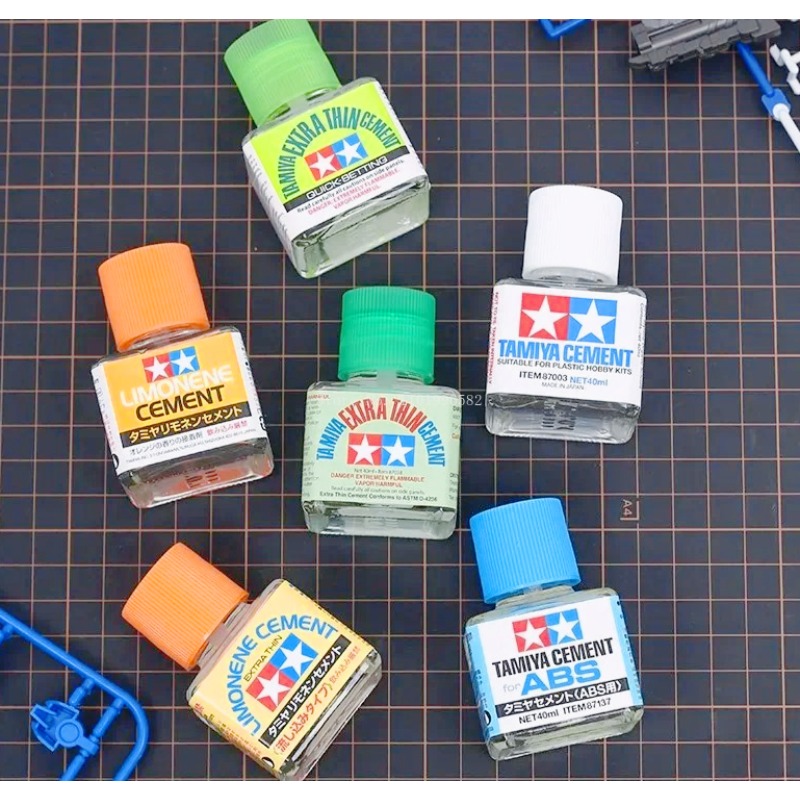 Tamiya Model Paint Set - 40ml Model Glue 87003/87038/87134/87182 Flow Seam