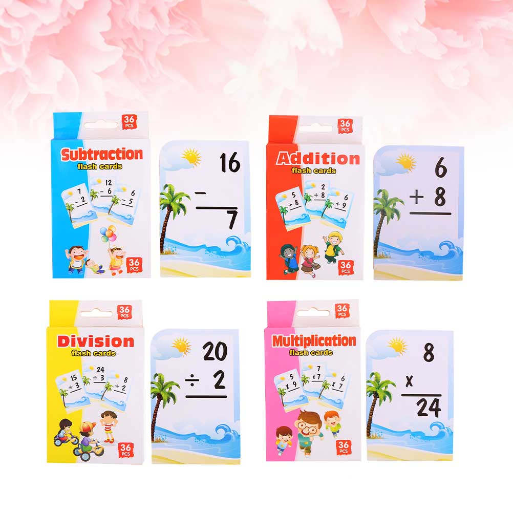 Game Educational For Kids Free - 4 Boxes Childrens Math Study Cards