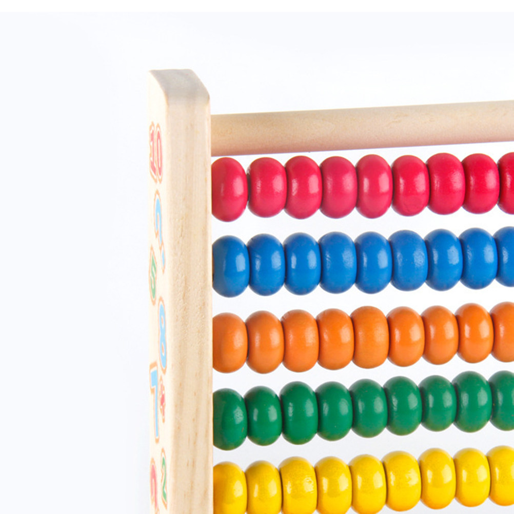10 Stalls Wooden Abacus Colorf - Kids Education Calculator 评论和价格