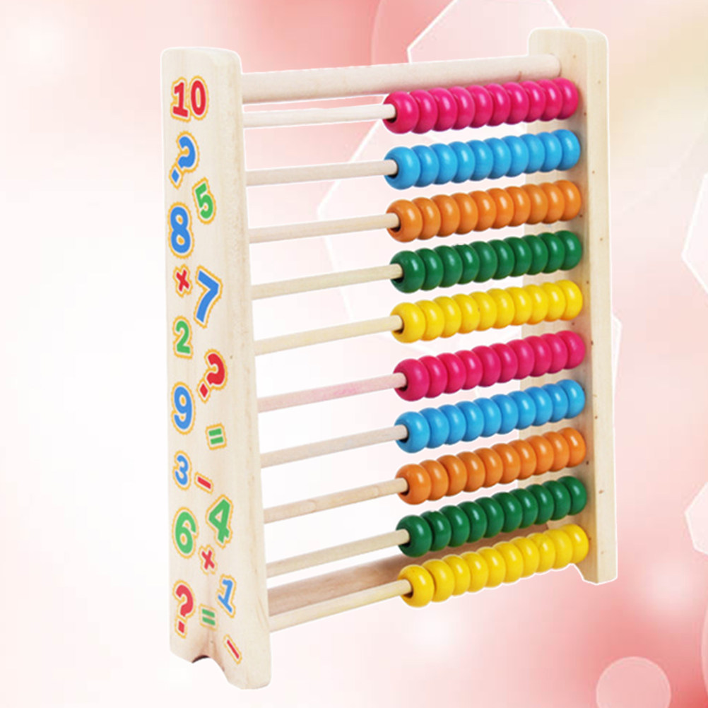 10 Stalls Wooden Abacus Colorf - Kids Education Calculator 评论和价格
