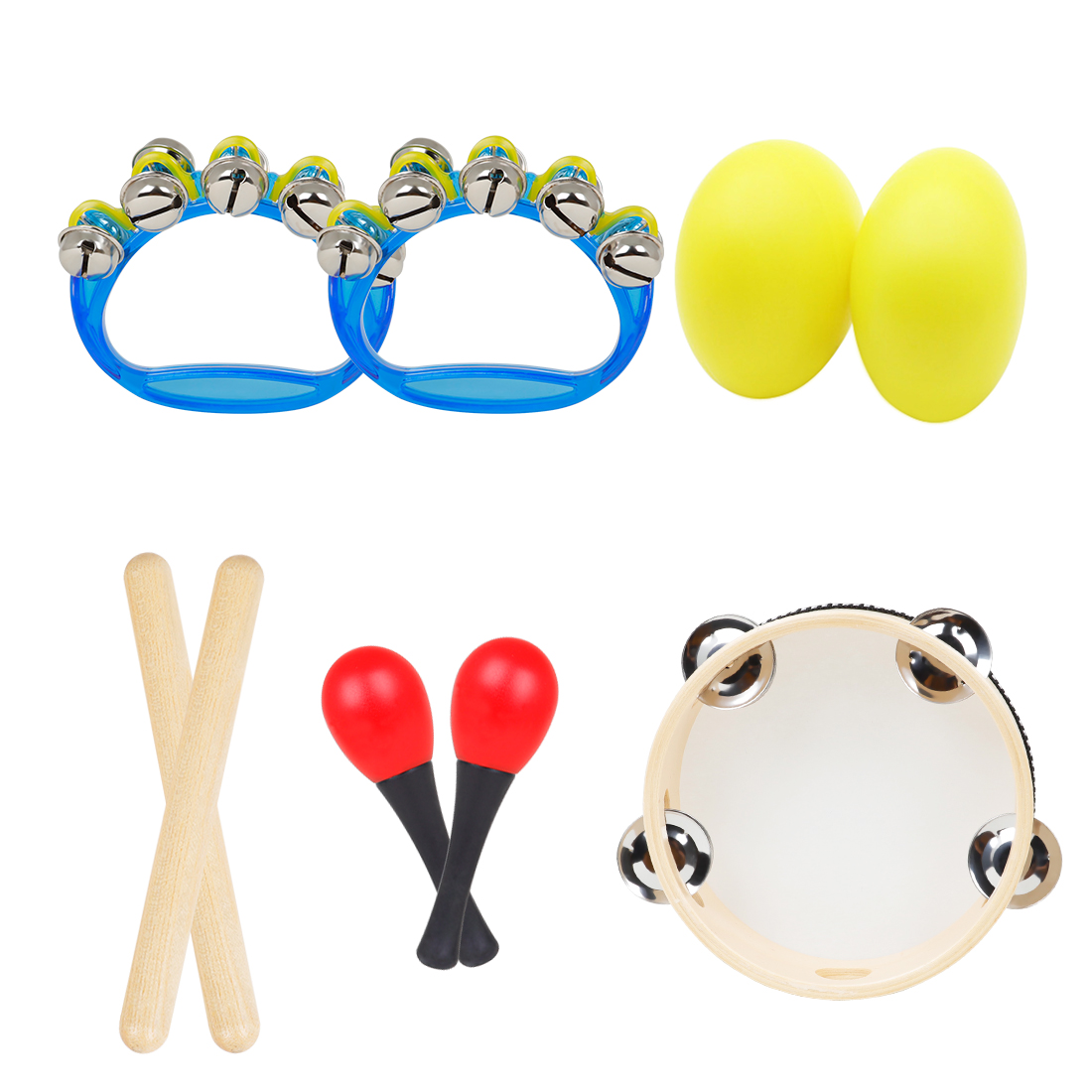 5Pcs Kids Orff Percussion Set  - Kids Education Bell 评论和价格