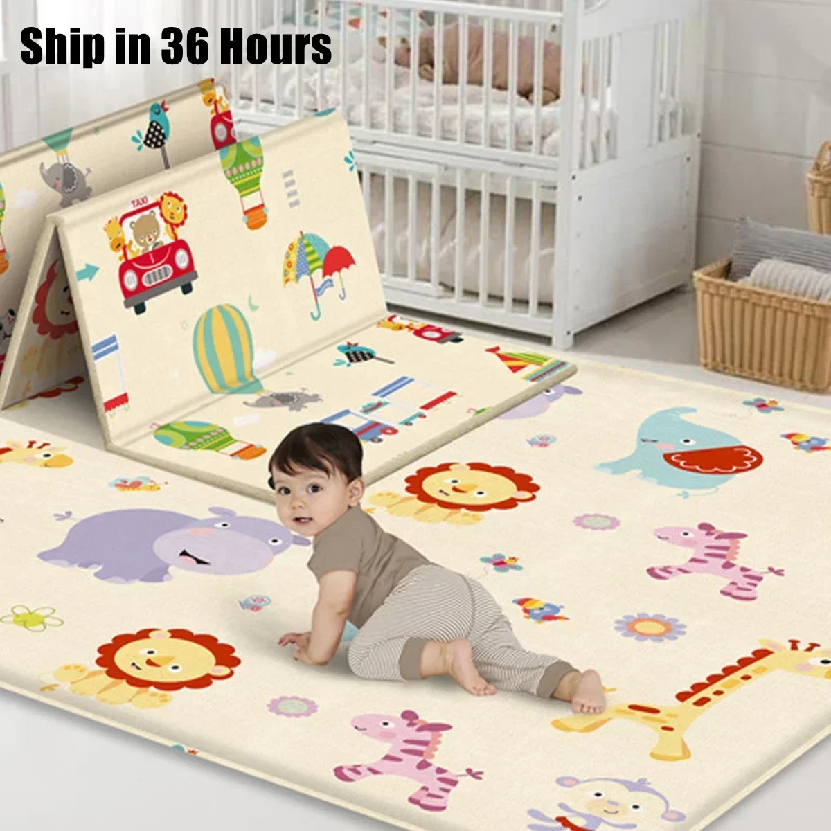 Foldable Non-Toxic Baby Play M - Kids Education Nursery 评论和价格