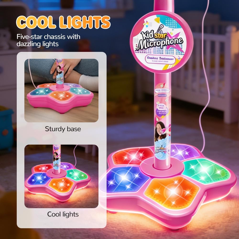 Kids Microphone Stand Toy Port - Kids Education Phone 评论和价格