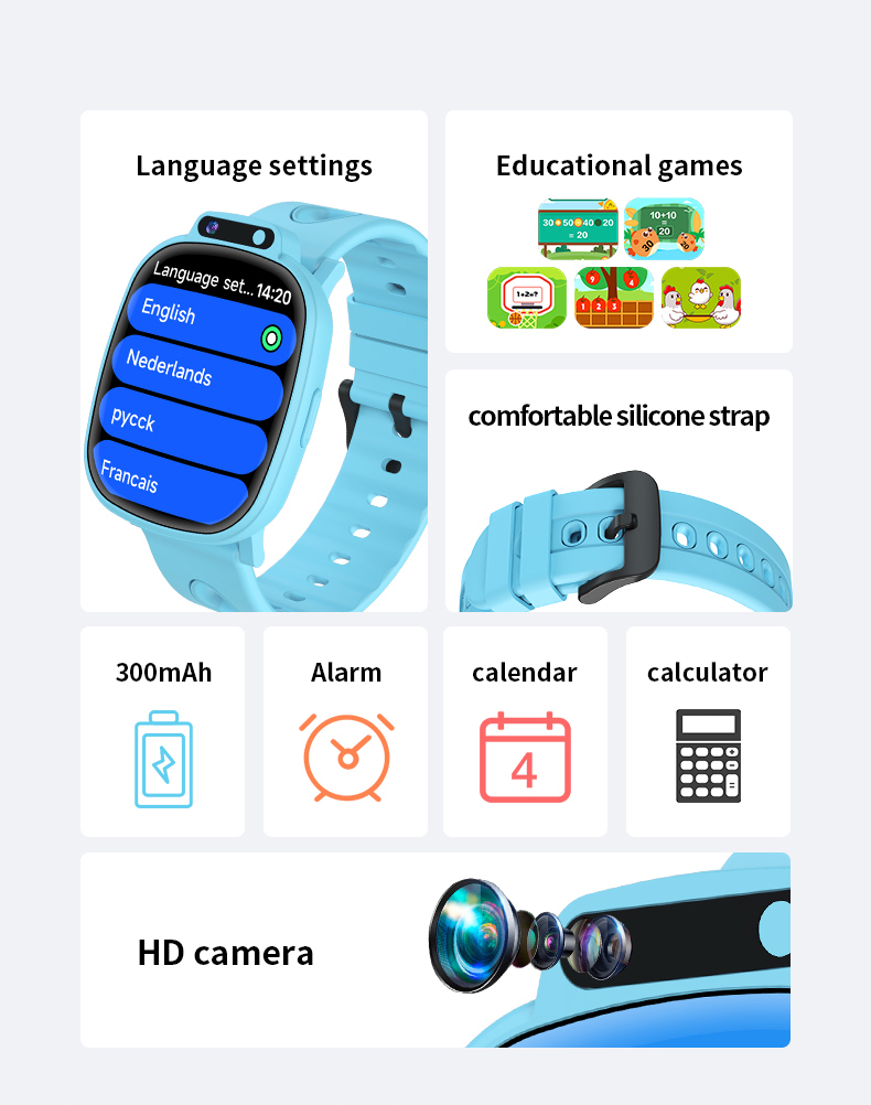 H10 New Kids Game Smartwatch W - Kids Education Calculator 评论和价格