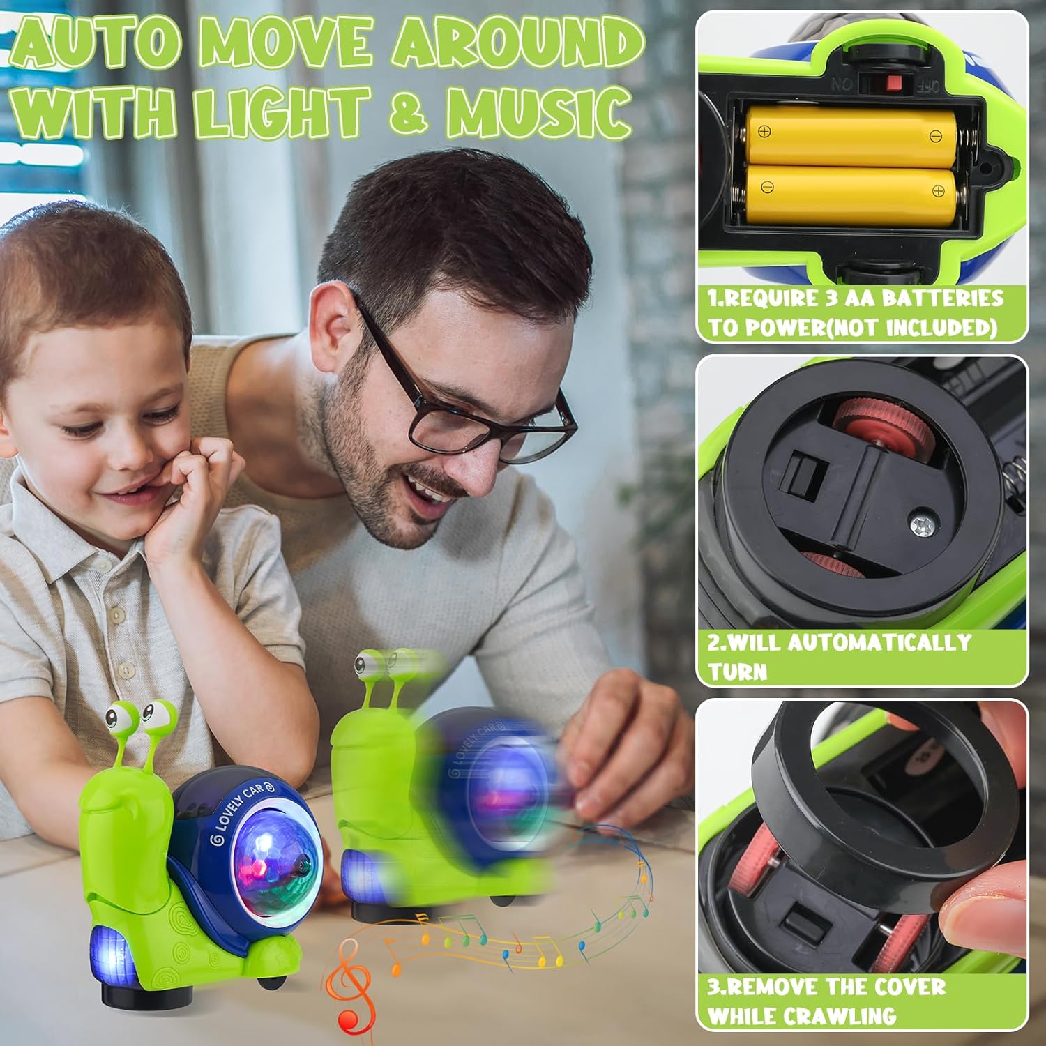 Crawling Snail Baby Toy Walkin - Kids Education Phone 评论和价格