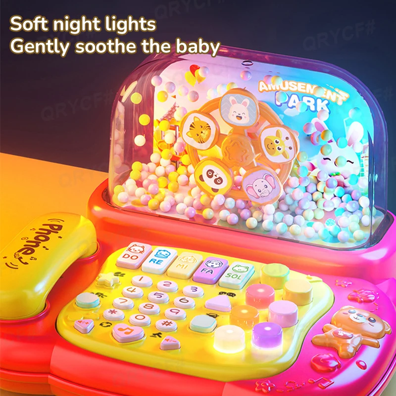 Electric Telephone Toy Cartoon - Kids Education Phone 评论和价格