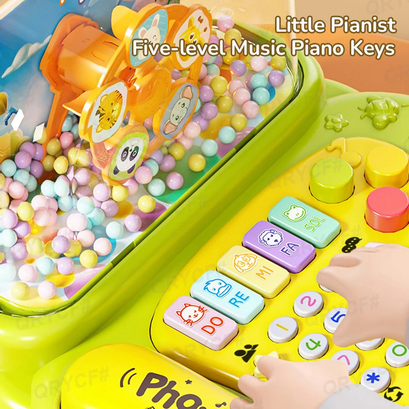 Electric Telephone Toy Cartoon - Kids Education Phone 评论和价格