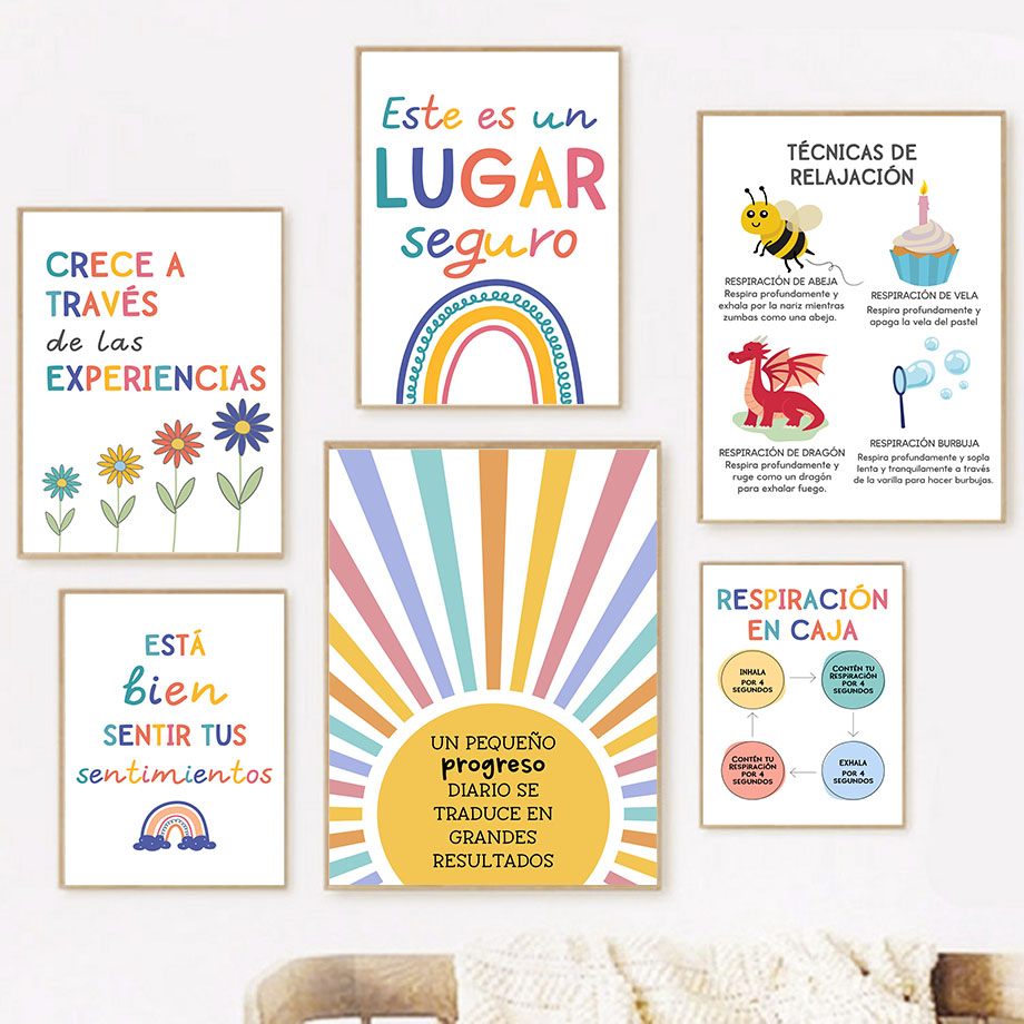 Spanish Education Motto Rainbo - Kids No Education 评论和价格