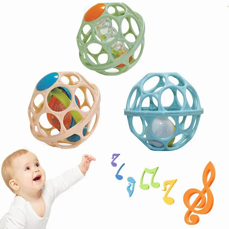 Baby Hand Rattle Soft Ball Toy - Kids Education Bell 评论和价格