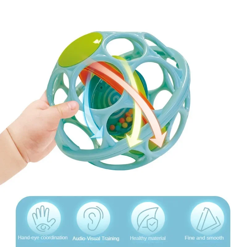 Baby Hand Rattle Soft Ball Toy - Kids Education Bell 评论和价格