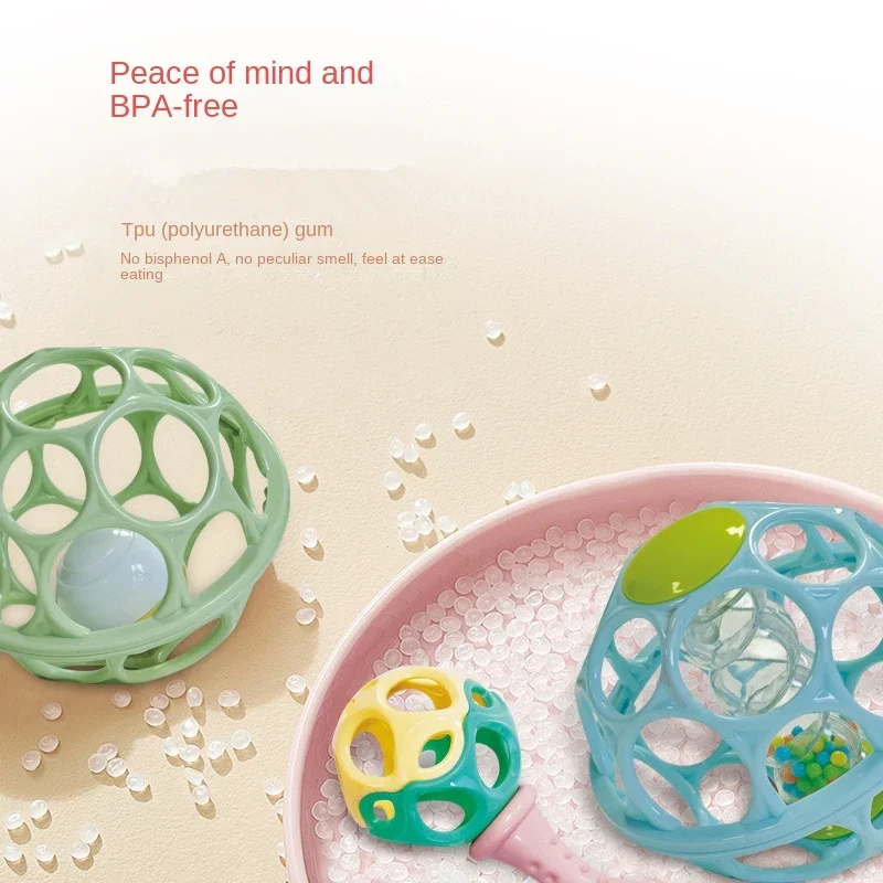 Baby Hand Rattle Soft Ball Toy - Kids Education Bell 评论和价格