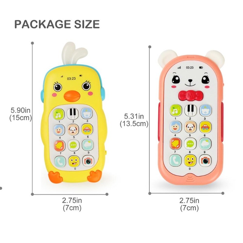 Baby Phone Toy Telephone Music - Kids Education Phone 评论和价格