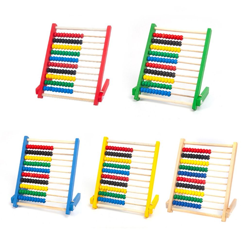 Durable Wooden Wooden Abacus E - Kids Education Calculator 评论和价格