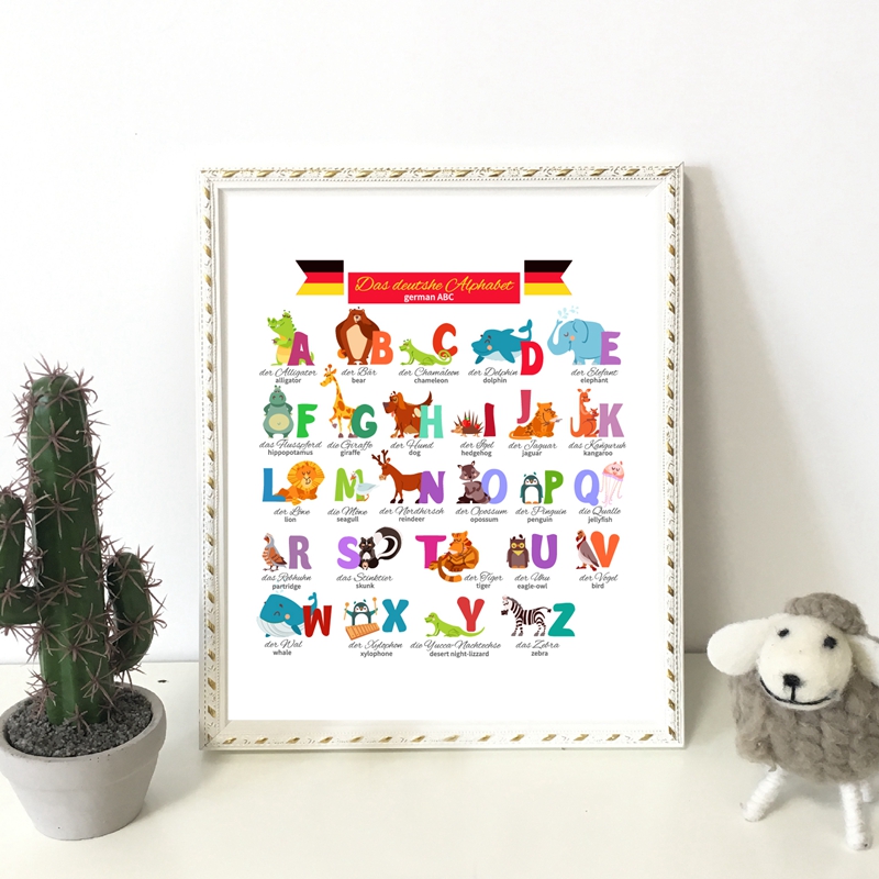 German Alphabet with Animals N - Kids Education Nursery 评论和价格