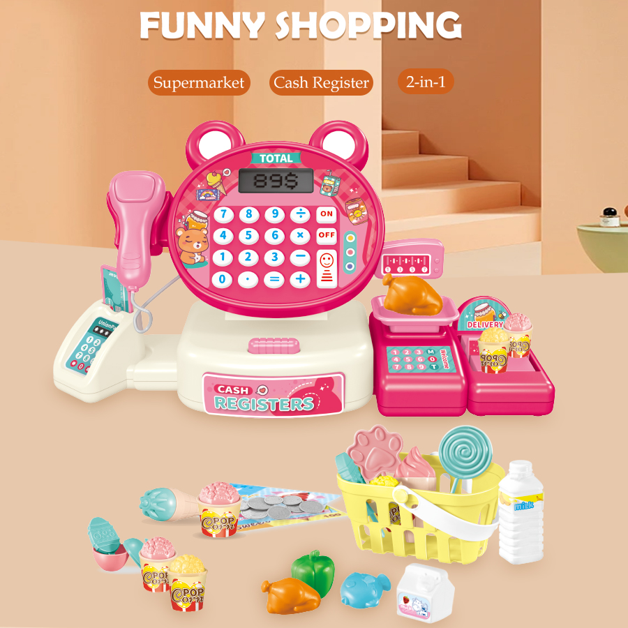 Kids Cash Register Toy Pretend - Kids Education Calculator 评论和价格