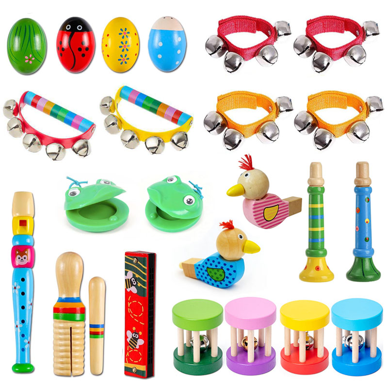 Wooden Music Instruments for K - Kids Education Bell 评论和价格