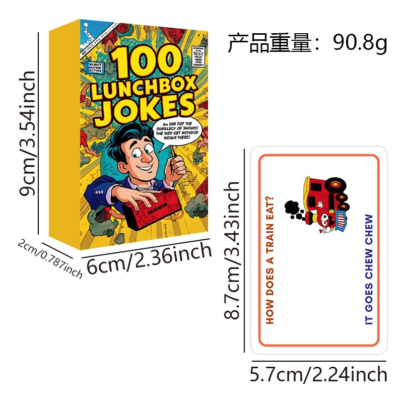 100 Lunchbox Jokes Cards Funny - Kids Education Questions 评论和价格