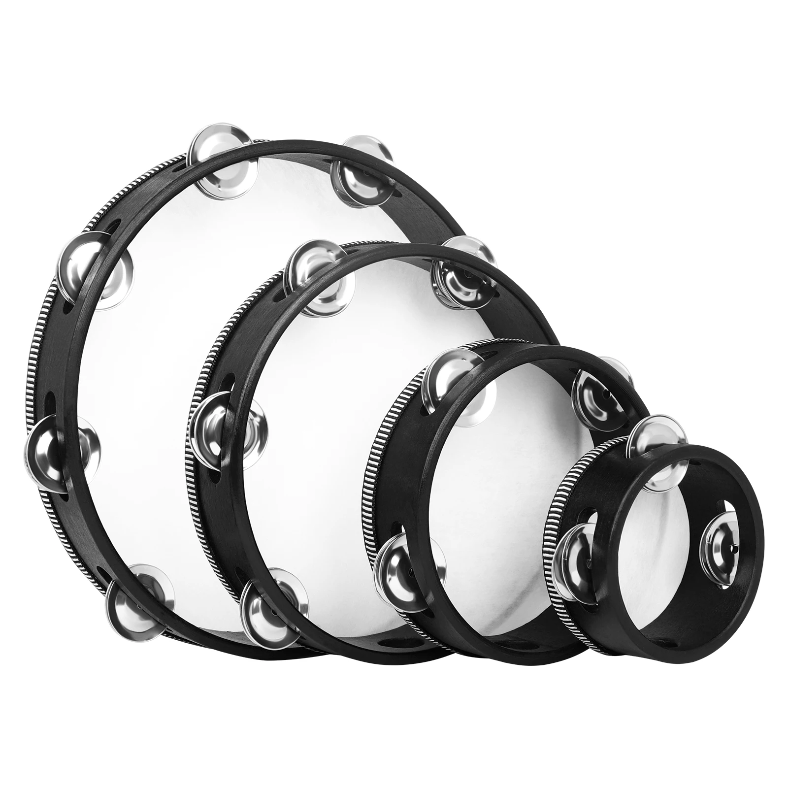 Tambourine Hand Bell Drum 4+6+ - Kids Education Bell 评论和价格