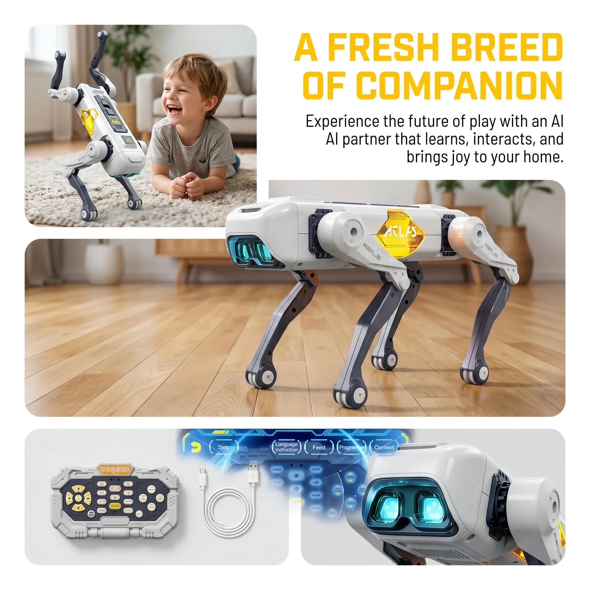 AI Smart Robot Dog, Voice & AP - Kids Education Learning 评论和价格