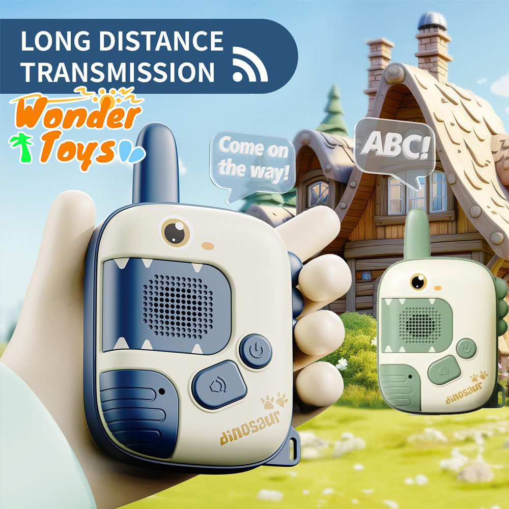 2 Pieces Dinosaur Walkie Talki - Kids Education Phone 评论和价格