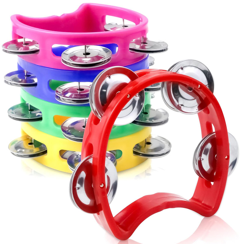 2PCS Plastic Hand Held Percuss - Kids Education Bell 评论和价格