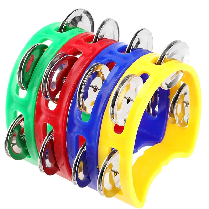 2PCS Plastic Hand Held Percuss - Kids Education Bell 评论和价格