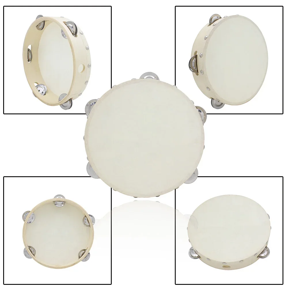 8-inch Tambourine Drum Hand-Op - Kids Education Bell 评论和价格