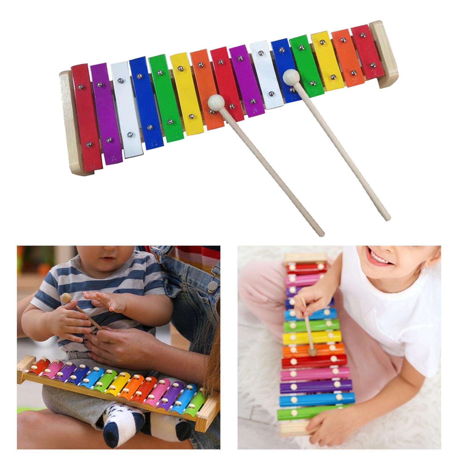 15 Scale Xylophone Bell Hand P - Kids Education Bell 评论和价格