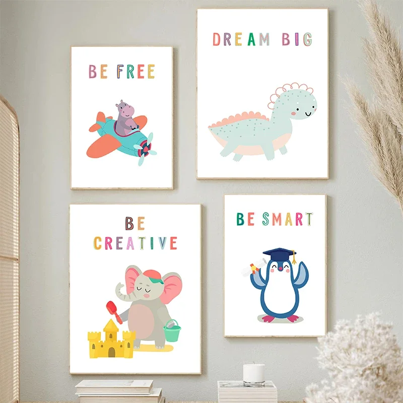 Canvas  Print Wall  Animals En - Kids No Education 评论和价格